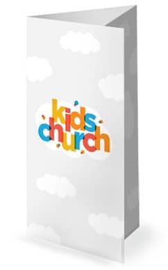 Kids Church Church Trifold Bulletin