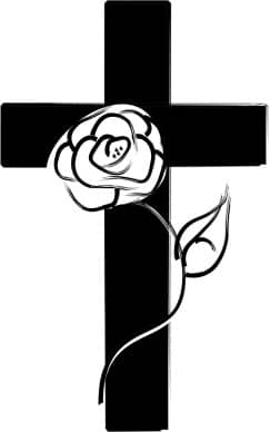 Cross With Rose