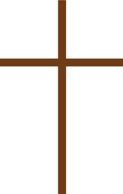 Thin Brown Cross