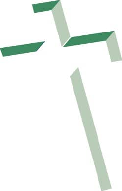 Inlay Cross in Shades of Green