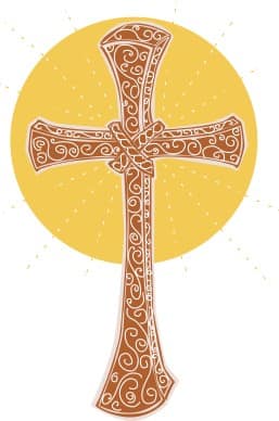 Detailed Tied Cross
