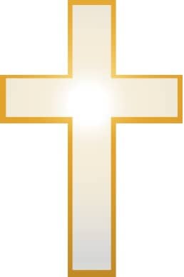 Cross Clipart with Radiant Light