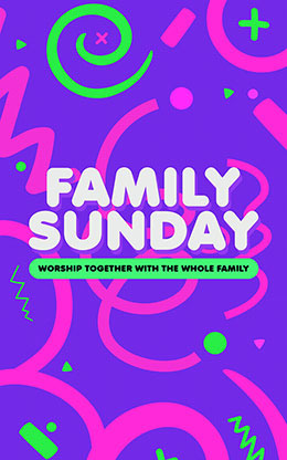 Family Sunday: Bifold Bulletin Cover