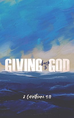 Giving Back to God: Bifold Bulletin Cover