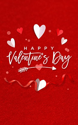 Happy Valentines Day: Bifold Bulletin Cover