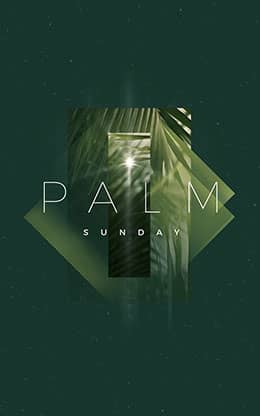 Palm Sunday Ethereal: Bifold Bulletin Cover