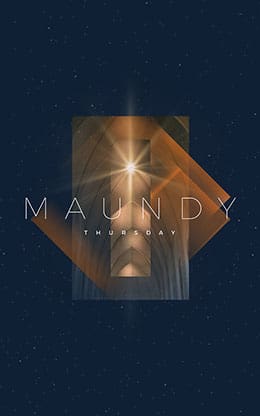 Maundy Thursday: Bifold Bulletin Cover