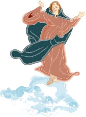 Saint Mary in Heavenly Clouds