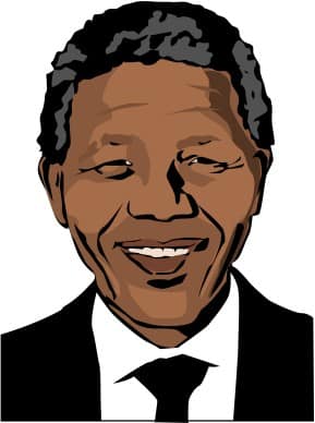 Smiling Nelson Mandela