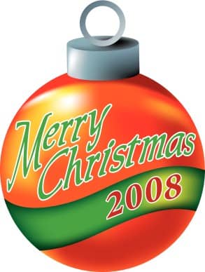 Merry Chrsitmas 2008 Ornament