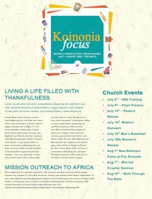 School Supply Drive Ministry Newsletter