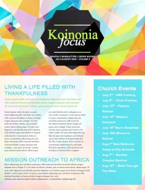 Membership Classes Church Newsletter