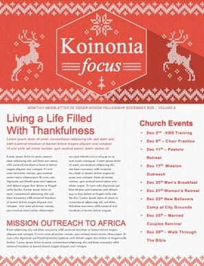 Christmas Party Announcement Christmas Newsletter
