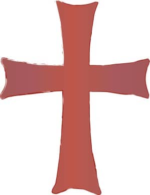 Reddish Cross Clipart