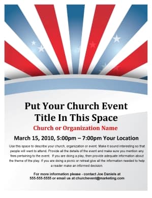 Memorial Day Parade Flyer