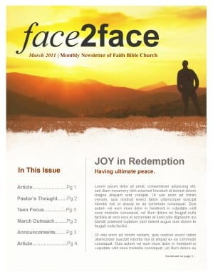 Worshipper Church Newsletter