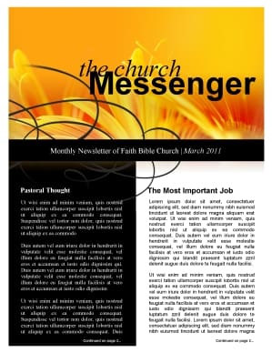 Orange Flower Church Newsletter