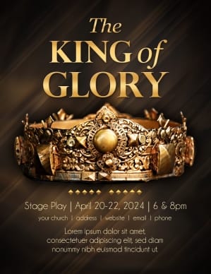 King of Glory Easter Flyer
