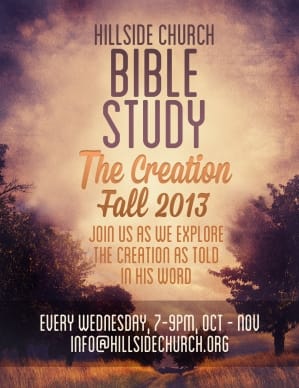 Creation Bible Study Flyer Template