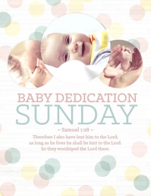 Baby Dedication Ministry Flyer