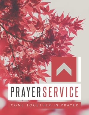 Prayer Service Ministry Flyer