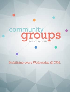 Community Groups Ministry Flyer