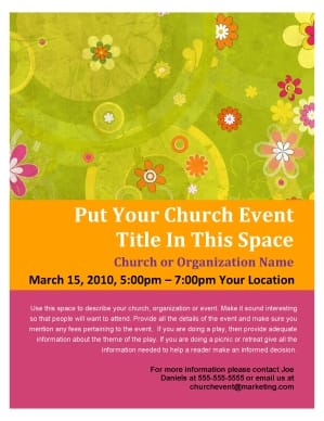 Mothers Day Flyer