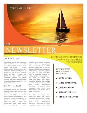 Church Newsletter Templates