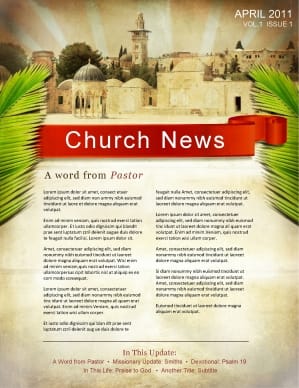Palm Sunday Jerusalem Newsletter