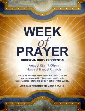 Week of Prayer Flyer