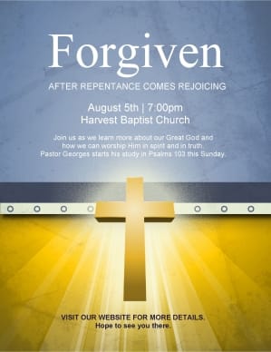 Forgiven Flyer