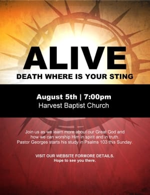 Alive Flyer