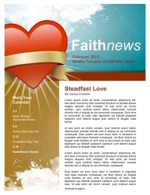 Steadfast Love Church Newsletter