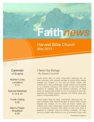 Pentecostal Church Newsletters
