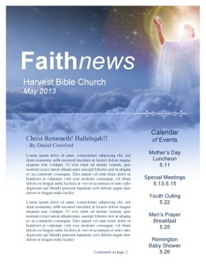 Assembly Of God Newsletters