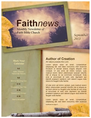 He Gives Wisdom Church Newsletter