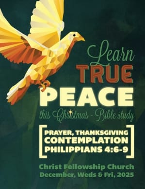 Experience True Peace Christmas Flyer