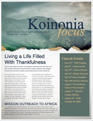 Mountain Heights Minsitry Newsletter