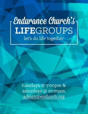 Life Groups Christian Flyer