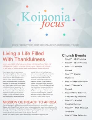 Community Groups Ministry Newsletter