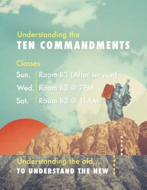 Understanding the Ten Commandments Ministry Flyer