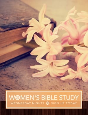 Women's Bible Study Church Flyer Template