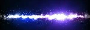 Glowing Particles Web Banner