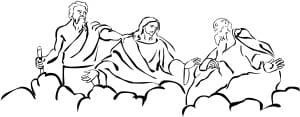 Moses and Elijah with Jesus at Transfiguration