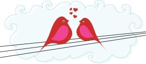 Love Birds Valentines Day Clipart