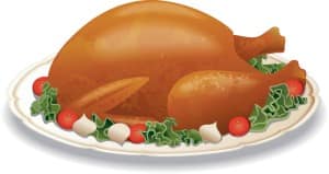 Roast Turkey on a Plate