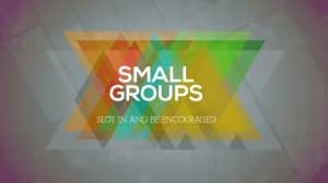 Small Groups Church Event Slide