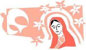 The Virgin Mary with Dove