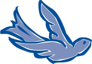 Blue Shaded Dove Clipart