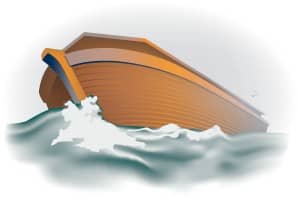 The Ark of Noah as the Storm Breaks